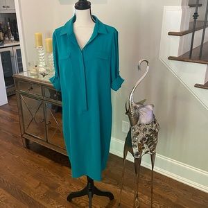 Tahari Dress in Teal-Size 16